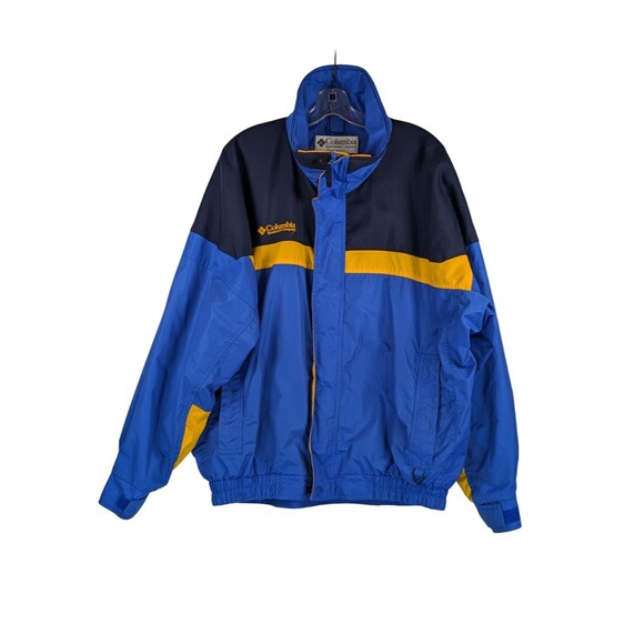 Columbia Mens Bugaboo Interchange Jacket OUTER SHELL Large Blue Yellow - Picture 1 of 16